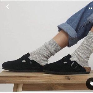 New Birkenstock Boston Soft Footbed Suede Leather women size 39